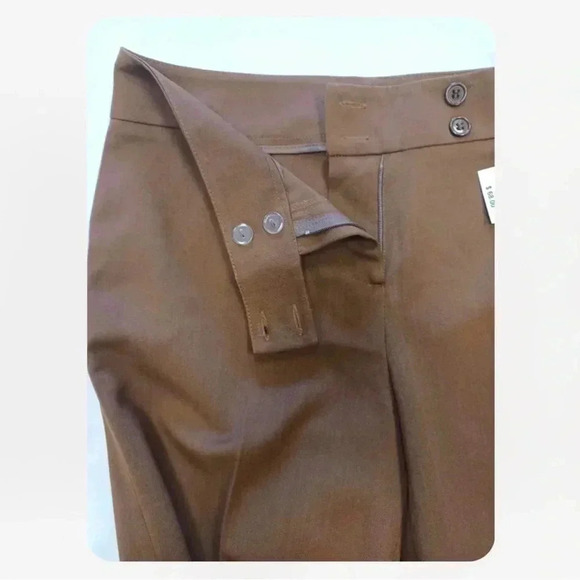 Cleo Petites Brown Trousers Dress Pants Slacks Size 4 - Picture 7 of 7